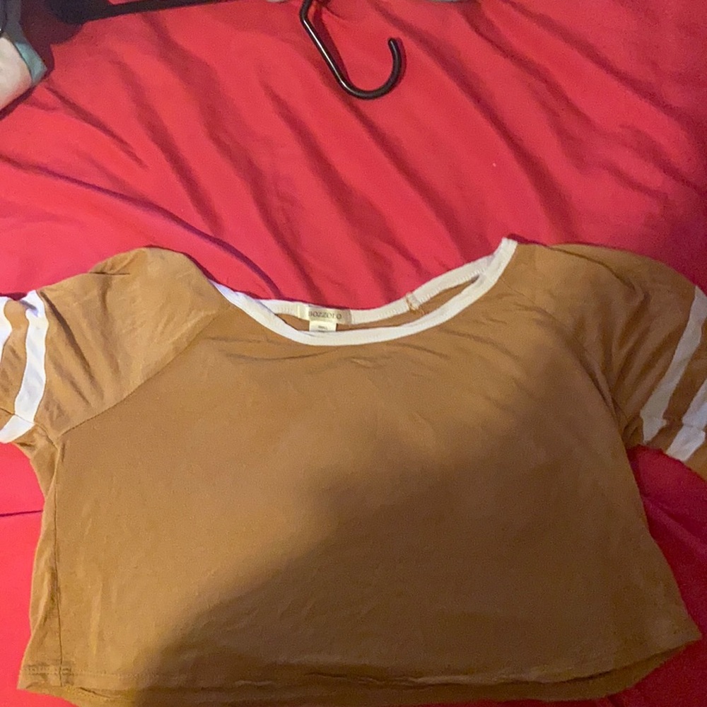mustard yellow crop top size small worn twice